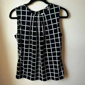 Calvin Klein - Printed Pleat-Neck Blouse